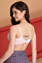 Padded Non-Wired Full Coverage Multiway T-Shirt Bra in Baby Pink- - Cotton - 4