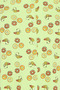 Donut Print Button Down Shirt & Pyjama Set in Light Green - 100% Cotton - 6
