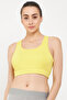 Medium Impact Padded Racerback Sports Bra in Yellow - 2