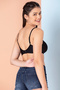 Padded Non-Wired Full Cup T-shirt Bra in Black - 4