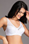 Lightly Padded Underwired Full Figure Bra in White - Lace - 4