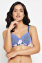 Padded Non-Wired Full Cup T-shirt Bra in Light Blue - 2