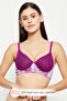 Level 1 Push-up Non-Wired Demi Cup Multiway Bra in Dark Purple