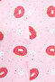 Donut Print Button Down Shirt & Pyjama Set in Pink - 100% Cotton - 4