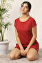 Chic Basic Top & Shorts Set in Red- 100% Cotton