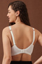 Non-Padded Non-Wired Full Figure Bra in White - Cotton - 5