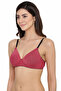 Padded Non-Wired Full Coverage Multiway T-Shirt Bra in Dark Pink - Cotton - 3