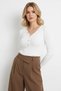 Women's V Yak Lux Touch Gold Button Detail Premium Yarn Tirko Sweater 12417 - 3