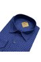 Classic Wide Cut Patterned Digital Print Long Sleeve Men's Shirt - 3