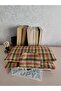 Plaid Patterned Book Cover Organizer |   Snap Closure Fabric Book Protector - 5