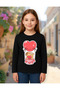 Cute Capybara Capybara Heart Balloon Printed Long Sleeve Girls' T-Shirt (Ages 4-13) - 3