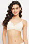 Padded Non-Wired Full Cup Striped Multiway T-shirt Bra in Peach Colour
