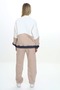 Girl's 2-Piece Set Printed Stand Collar Zippered Sweatshirt & Pocketed Jogger with Elastic Waistband - 6