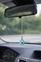 Turquoise Glass Amulet 3 cm – Rear View Mirror Decoration for Car – Small Size Luck Ornament