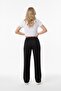 Women's Elastic Waist Comfortable Fit Linen Trousers - 2