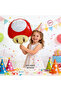 Super Mario Themed 1 Year Old 16 Piece Birthday Balloon Set - 3