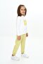 Girl's 2-Piece Set Printed Mock Neck Sweatshirt & Jogger Sweatpants with Elastic Waistband and Cuffs - 2