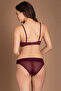 Padded Underwired Full Cup Bra in Maroon - 4