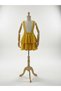 Girl's Black Lace Collared Yellow Layered Salopet Skirt Set (Ages 5-14) - 6
