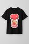 Cute Capybara Capybara Heart Balloon Printed Short Sleeve Girls' T-Shirt (Ages 4-13)