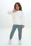 Girl's 2-Piece Set Printed Hooded Sweatshirt with Pockets & Elastic Waist Jogger Sweatpants - 2