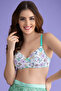 Padded Non-Wired Full Cup Floral Print Multiway T-shirt Bra in White