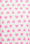 Heart Print Cropped Top & Wideleg Ankle Length Pyjama in White - Rayon - 6