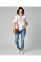 Women's Plus Size V-Neck Premium Printed Cotton T-Shirt - 5