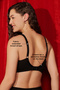 Non-Padded Non-Wired Full Figure Bra in Black - Cotton - 5