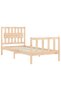 Bed frame with headboard, 90x200 cm, solid wood - 5