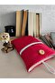 Red Polka Dot Quilted Book Cover |   Button Closure Fabric Book Protector - 4