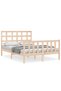 4FT Bed Frame with Headboard, Small Double, Solid Wood - 2