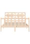 Bed frame with headboard, 120x200 cm, solid wood - 6