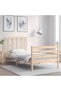 Bed frame with headboard 3FT, single, solid wood