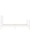 Bed frame with headboard 3FT, single, white, solid wood - 7