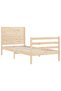 Bed frame with headboard, 90x200 cm, solid wood - 5