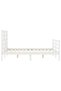 Bed frame with small double headboard, solid wood - 7