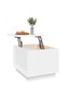 Coffee table, white, 40x50x35 cm, solid pine wood - 5