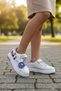Girls' Kpop Huntrix Preschool White Color Strappy Daily Sneaker Sports Shoes