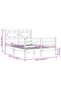 Bed frame with headboard, 120x200 cm, solid wood - 8
