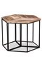 Coffee table, 56x48x40 cm, solid mango wood - 4