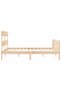 Bed frame with headboard, 160x200 cm, solid wood - 7