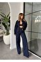 Navy Blue Full Stone Denim Set - 5