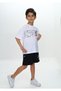 Boys' 2-Piece Set: Printed Crew Neck T-Shirt & Elastic Waist Pocket Shorts - 2