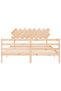Bed frame with headboard, 160x200 cm, solid wood - 6