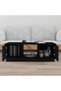 Coffee table, black, 100x50x35 cm, solid pine wood - 3