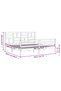 6FT Super King Bed Frame with Headboard, White, Solid Wood - 8