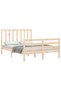 Bed frame with headboard, 140x200 cm, solid wood - 4