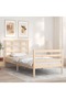 Bed frame with headboard 3FT, single, solid wood - 4