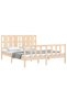 Bed frame with headboard, 160x200 cm, solid wood - 4